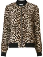Equipment 'abbot' Bomber Jacket, Women's, Size: Xs, Nude/neutrals, Silk/polyester
