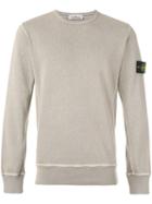 Stone Island - Logo Patch Sweatshirt - Men - Cotton - Xl, Brown, Cotton