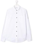 Stone Island Junior Teen Contrast Button Shirt - White