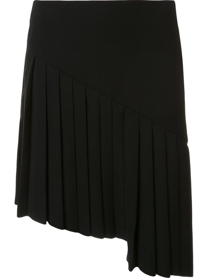 Mugler Asymmetric Skirt, Women's, Size: 40, Black, Acetate/polyester