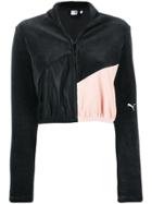 Puma Zip Cropped Sweatshirt - Black