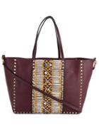 Valentino Garavani Rockstud Printed Leather Tote