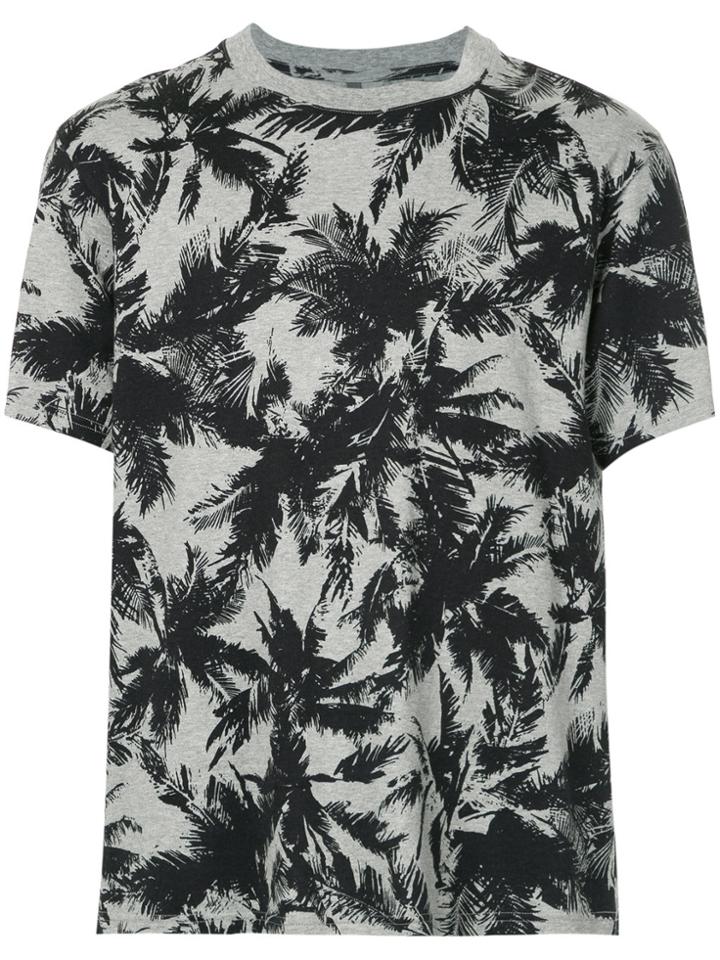 Kazuyuki Kumagai Palm Tree Print T-shirt - Black