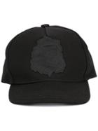 Unravel Project Skull Patch Cap, Men's, Black, Cotton/polyester/viscose