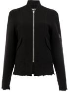 Yang Li Distressed Zipped Jacket - Black