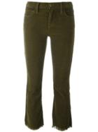 Current/elliott 'the Kick' Corduroy Cropped Jeans - Green
