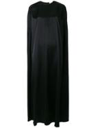 Sartorial Monk Cape Sleeve Maxi Dress - Black