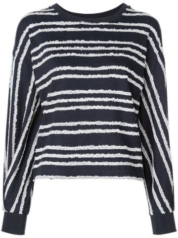 Kinly Striped Knit Sweater - Blue