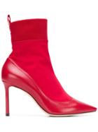 Jimmy Choo Stretch Boots - Red