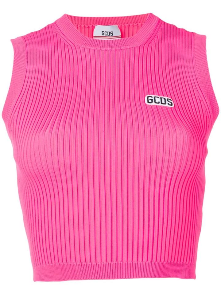 Gcds Logo Tank Top - Pink