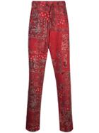 Isabel Marant Paisley Print Trousers - Red