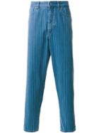 Natural Selection - Boxer Pinstripe Jeans - Men - Cotton - 34, Blue, Cotton