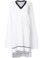 Fendi V-neck Dress - White