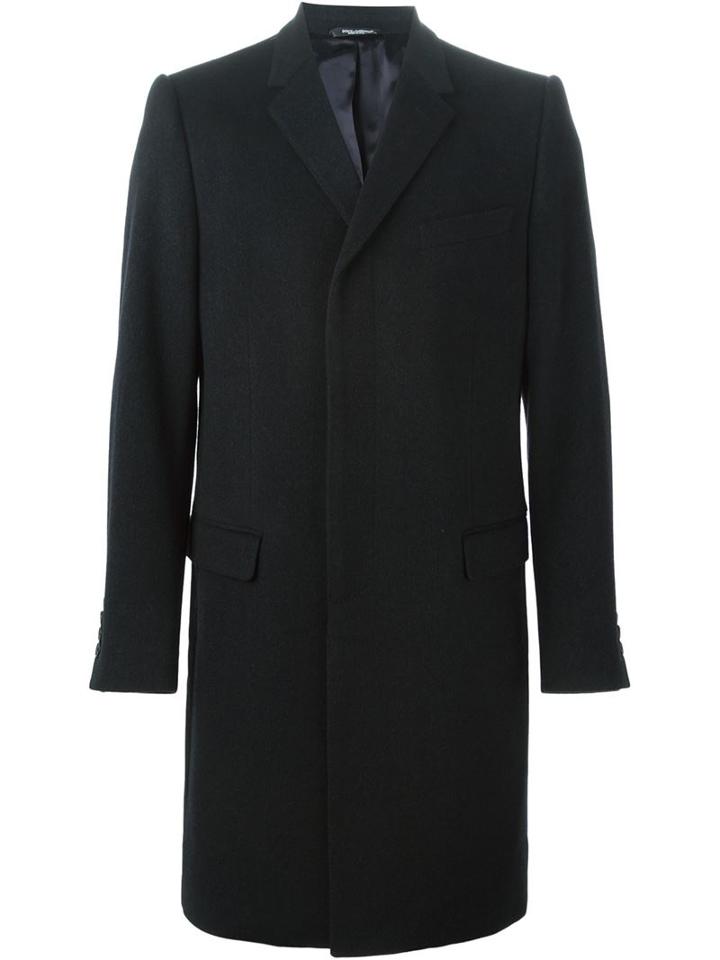 Dolce & Gabbana Classic Evening Coat, Men's, Size: 50, Blue, Virgin Wool/cashmere/silk/cupro
