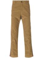 Gucci Web Stripe Corduroy Trousers - Brown