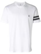 Brunello Cucinelli Striped Sleeve T-shirt - White