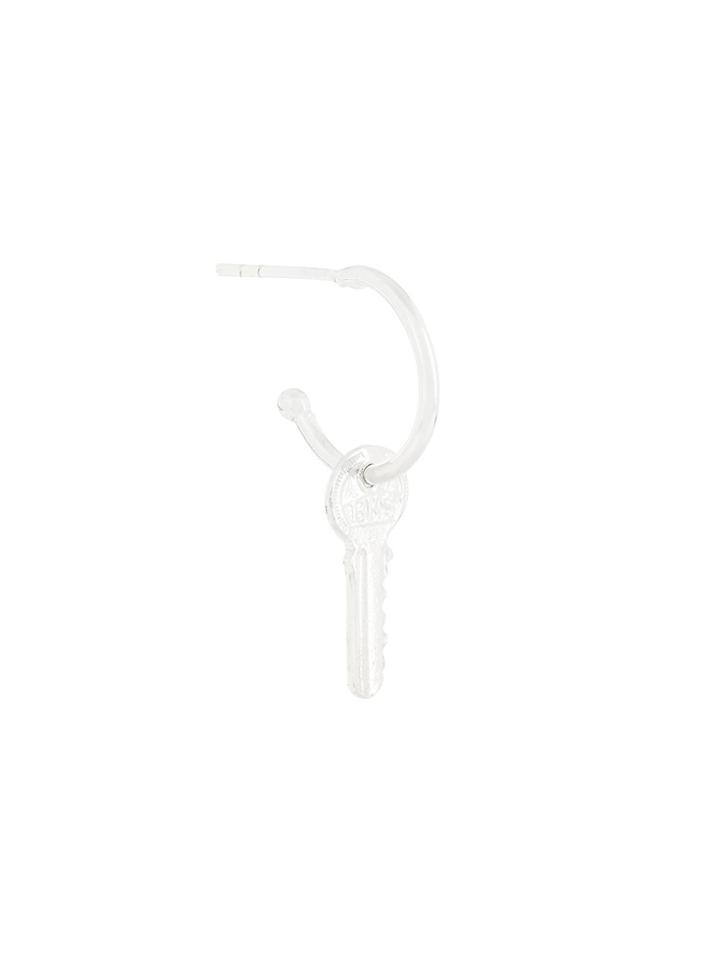 Wouters & Hendrix My Favourite Key Hoop Earring - Metallic