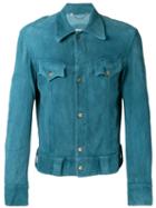 Pihakapi Front Pocket Jacket, Men's, Size: Large, Blue, Lamb Skin