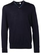Ps Paul Smith V-neck Jumper - Blue