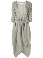 Roggykei Oversized Tie Waist Coat - Nude & Neutrals
