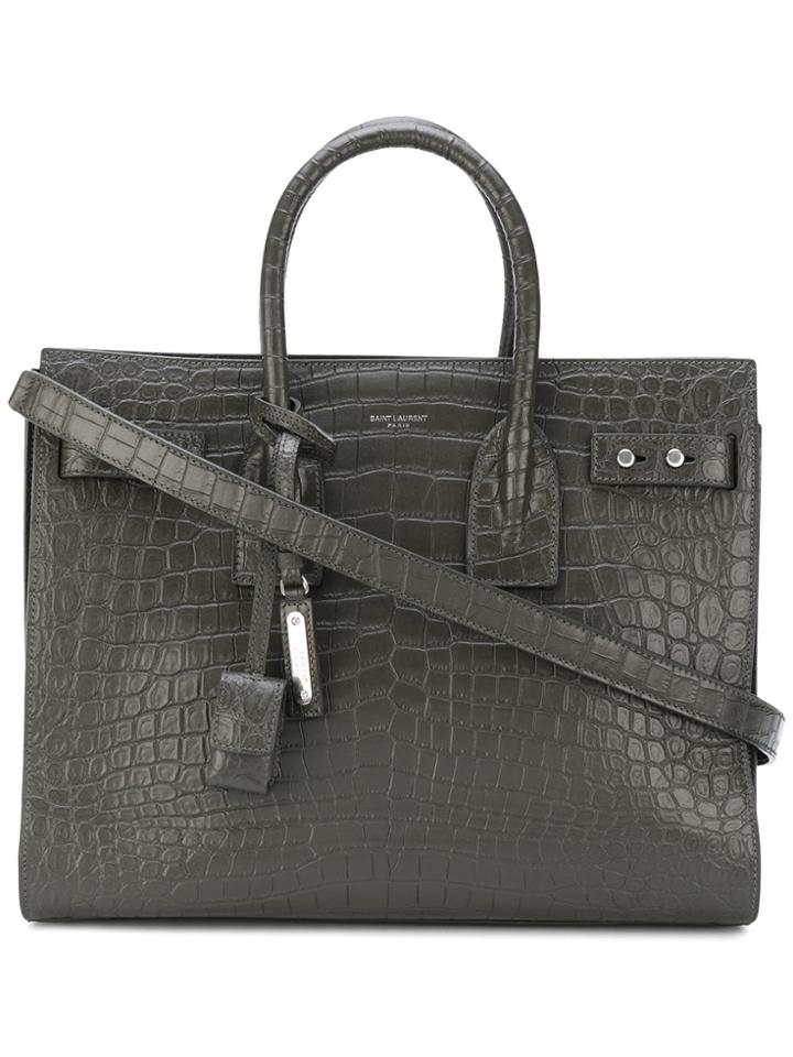 Saint Laurent Classic Shoulder Bag - Grey