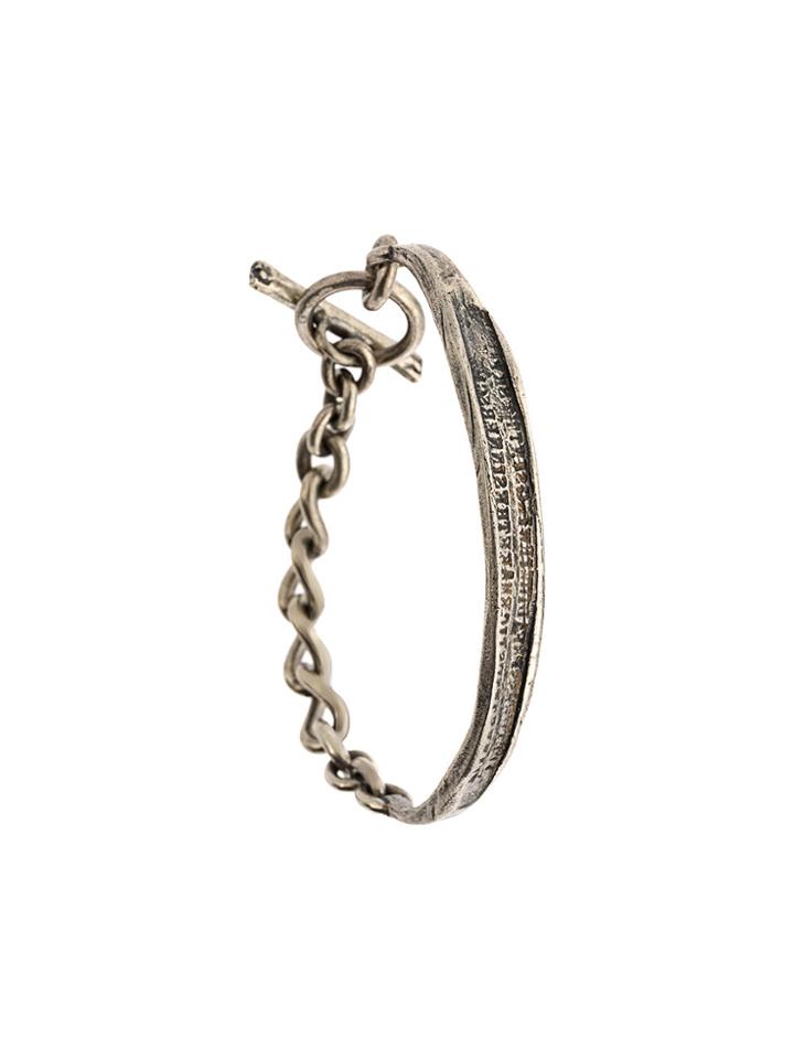 Tobias Wistisen Cross Line Bracelet - Metallic