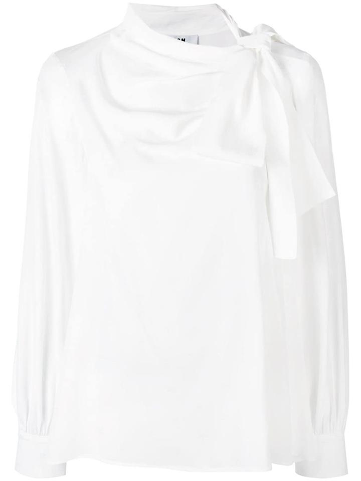 Msgm Lace Up Blouse - White
