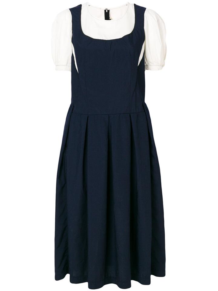 Comme Des Garçons Comme Des Garçons Puffed Sleeve Dress - Blue