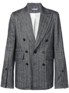 Ann Demeulemeester Striped Blazer - Grey