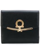 Salvatore Ferragamo Fold-over Clasp Purse - Black