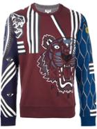 Kenzo Multi Icon Sweatshirt, Men's, Size: Medium, Red, Cotton