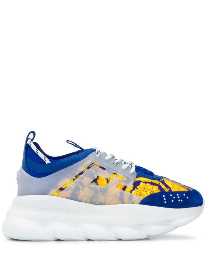 Versace Chain Reaction Low-top Sneakers - Blue