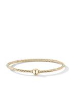 David Yurman 18kt Yellow Gold Solari Center Station Gold Dome Bangle