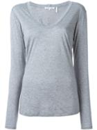 Helmut Lang Longsleeved T-shirt, Women's, Size: Xs, Grey, Cotton/cashmere