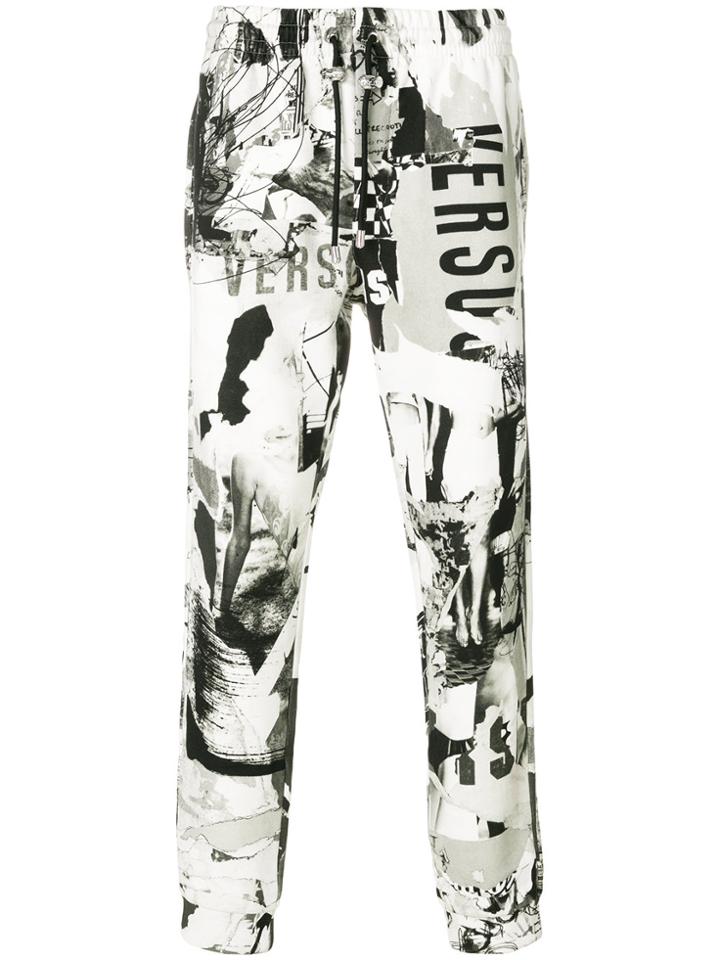 Versus Printed Trousers - White