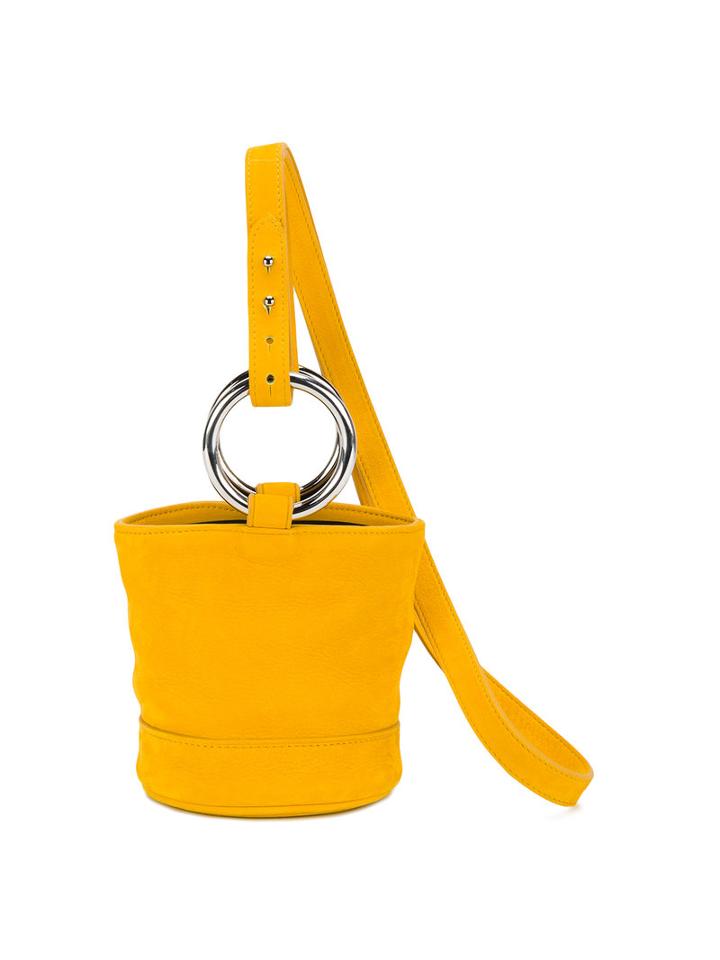 Simon Miller Bonsai 15 Bucket Bag, Women's, Yellow/orange, Leather