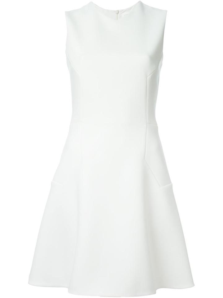 Victoria Beckham Hexagon Seam Flared Dress