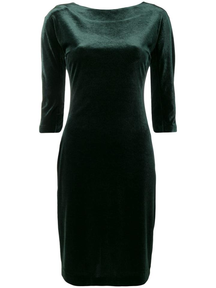 Blanca Three-quarter Length Sleeve Dress - Green