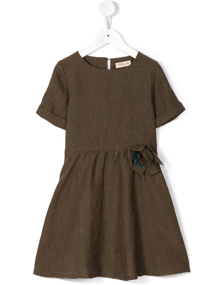 Amelia Milano Time Dress, Girl's, Size: 8 Yrs, Brown