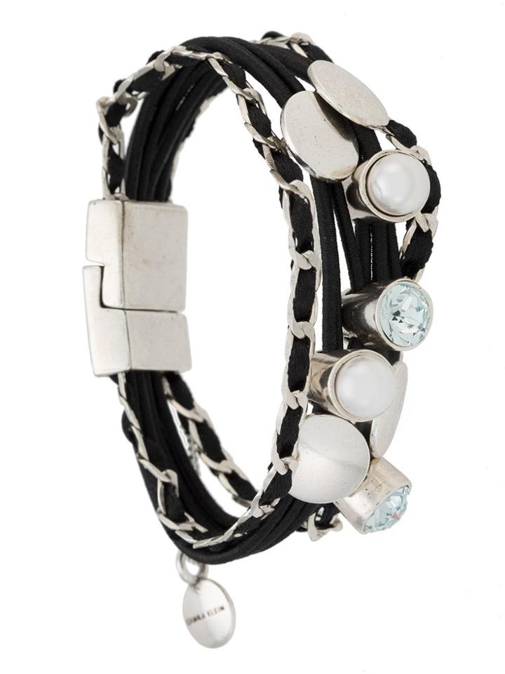 Camila Klein Elasticated Magnet Bracelet - Black