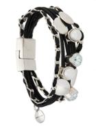 Camila Klein Elasticated Magnet Bracelet - Black