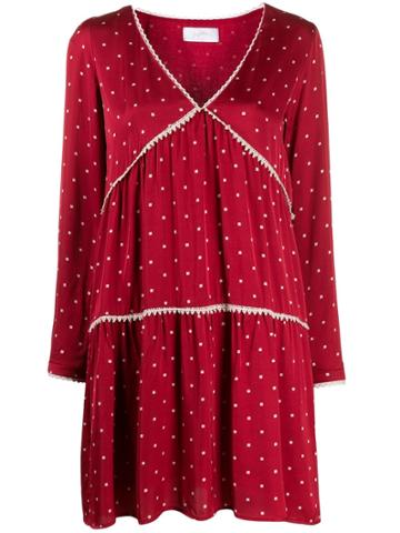 So Allure Long-sleeve Flared Dress