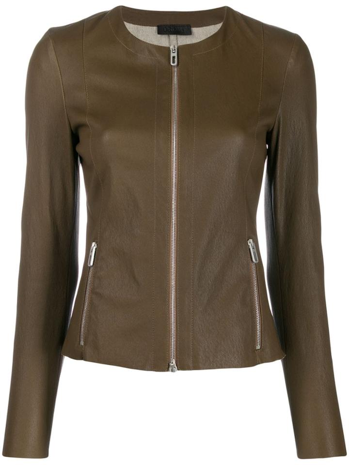 Drome Zip Up Short Jacket - Green