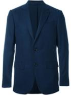 Ermenegildo Zegna Three Button Blazer, Men's, Size: 50, Blue, Silk/cupro/wool