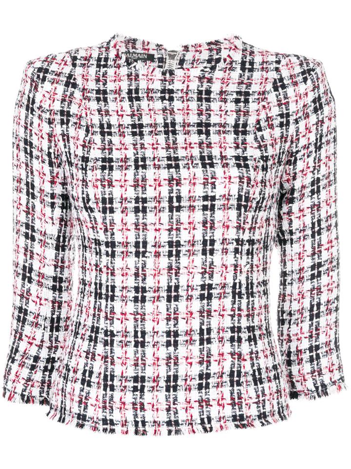 Balmain Summer Tweed Blouse - Multicolour