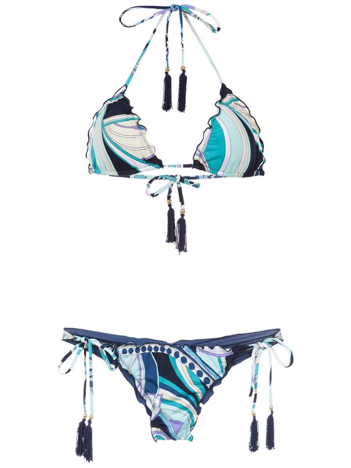 Brigitte Printed Kate+pati Bikini Set - Blue