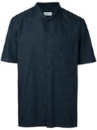 Lemaire Short Sleeve Shirt, Men's, Size: 50, Blue, Cotton