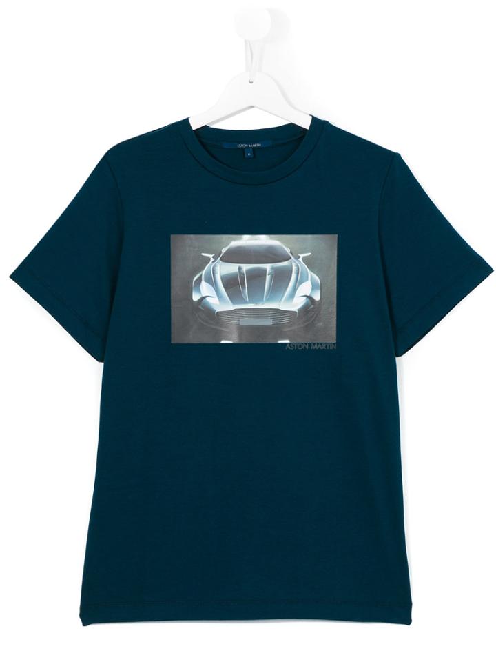 Aston Martin Kids Car Print T-shirt - Blue