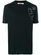 Dust Sleeveless Car Print T-shirt - Black