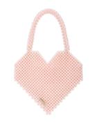 Loeffler Randall Maria Beaded Heart Tote - Pink